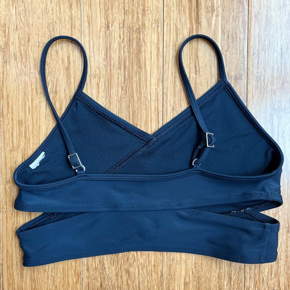 Abercrombie Kids Twist-Front Swim Top Floral Bikini top Navy bundle Size 11/12 - Picture 5 of 6